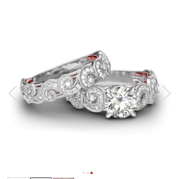 Silver Sterling Wedding Set - Picture 2 of 8